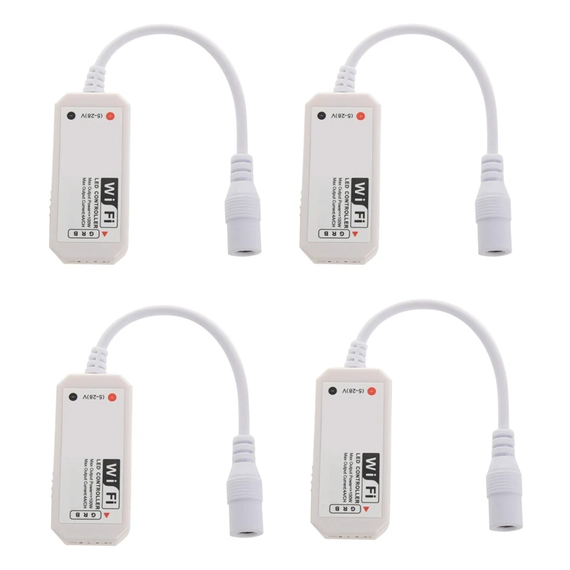 

4X LED WiFi Remote Controller Works with Alexa/Google Home Voice Control for 5050/3528 RGB LED Strip Lights Change