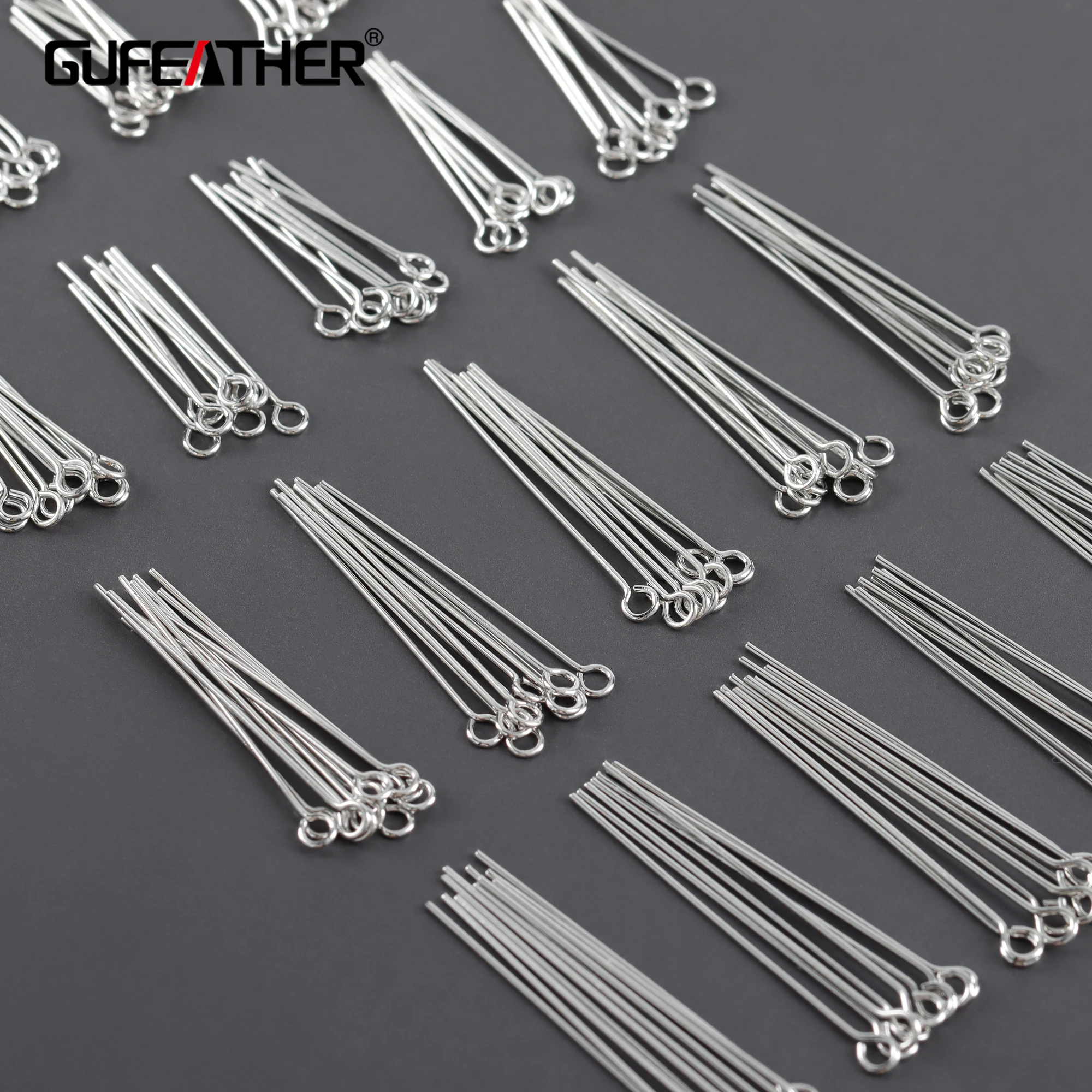 Набор аксессуаров для ювелирных изделий GUFEATHER, набор из 20 г/лот для самостоятельного изготовления ювелирных изделий, без никеля, с родиевым покрытием, из меди и иглы, M1068