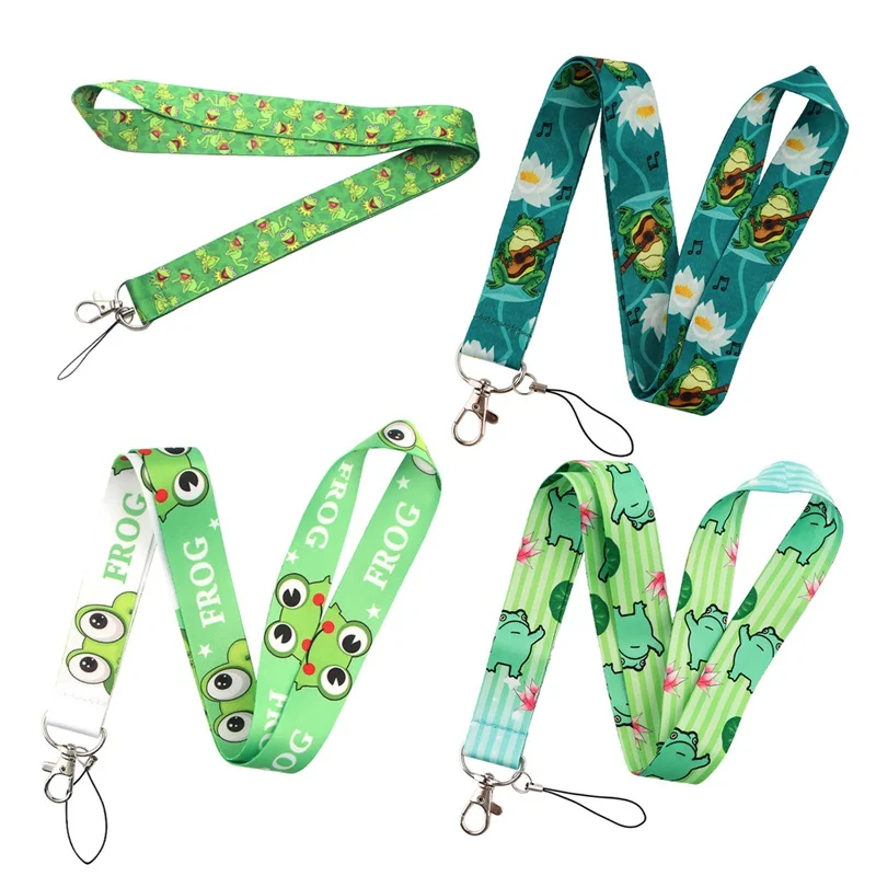 

Cartoon Frog Mobile Phone Lanyard For Iphone Xiaomi Samsung Badge ID Card Keychain Rope Camera Neck-hanging Straps Key Chain