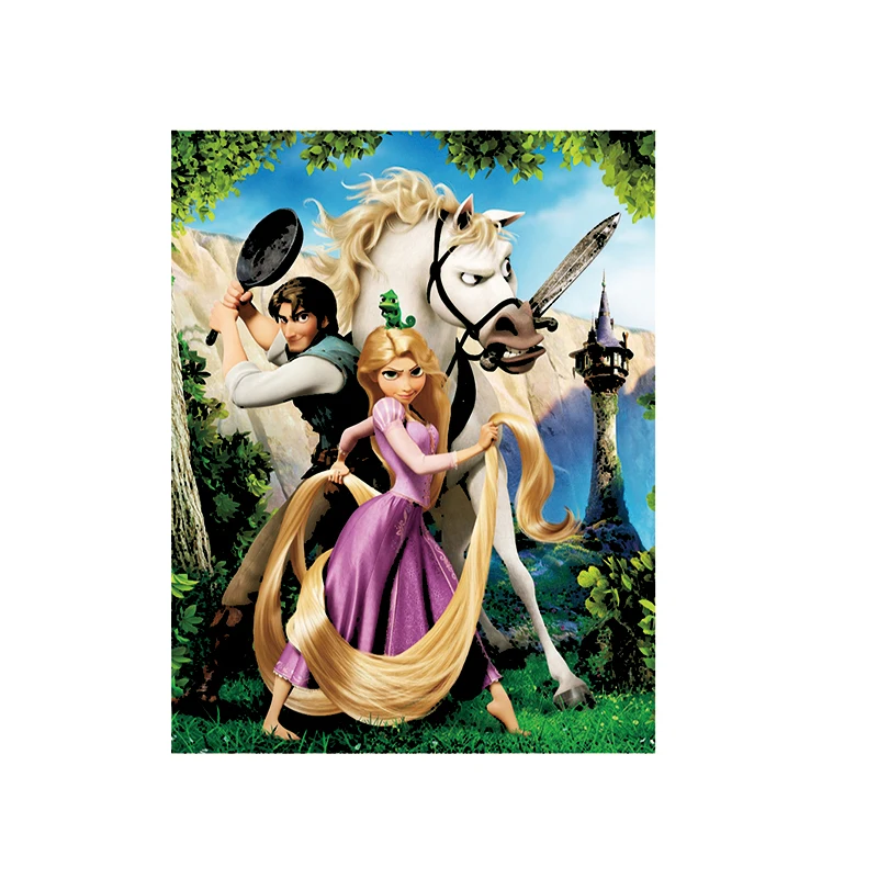 1 шт. Мультяшные сказочные запутанные длинные волосы принцессы утюжок на