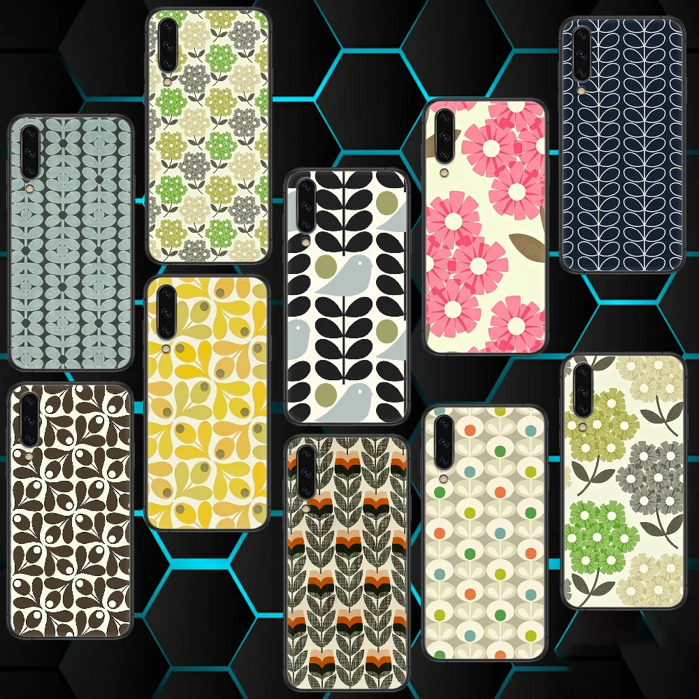 

Orla Kiely Luxury Art Flower Samsung Galaxy A 3 5 7 8 10 20 20E 21S 30 30S 21 40 50 51 70 71 80 For Phone Case black Coque