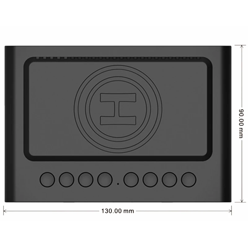 Дизайнерские цифровые светодиодные часы-будильник с беспроводным зарядным
