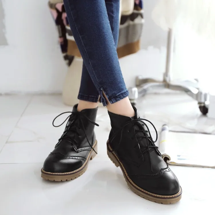 Сапоги большого размера женская обувь Ботинки martin для женщин женские ботинки