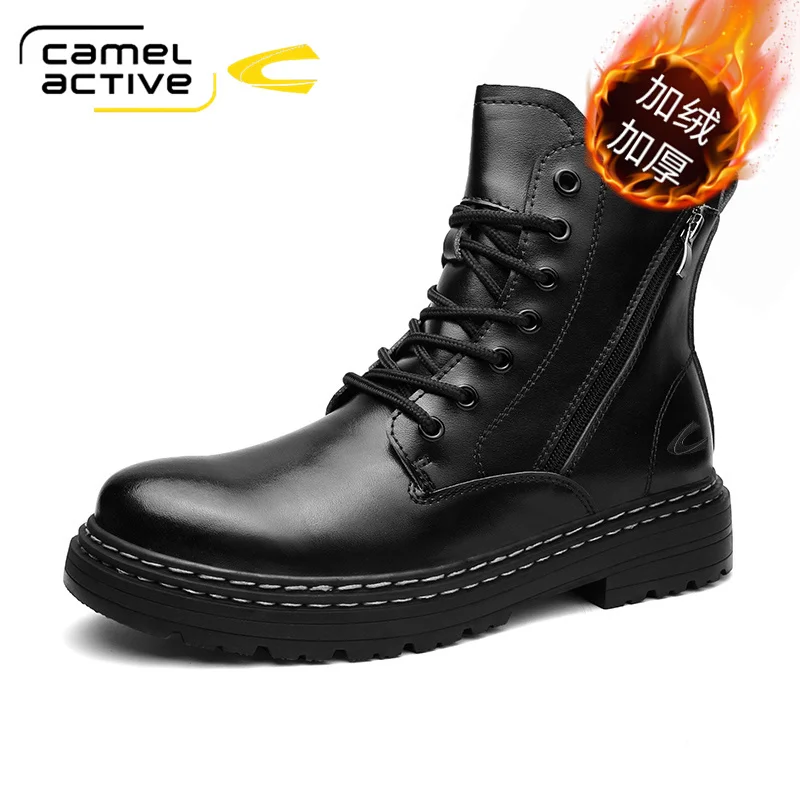Мужские зимние ботинки Camel Active из натуральной коровьей кожи мужские ручной