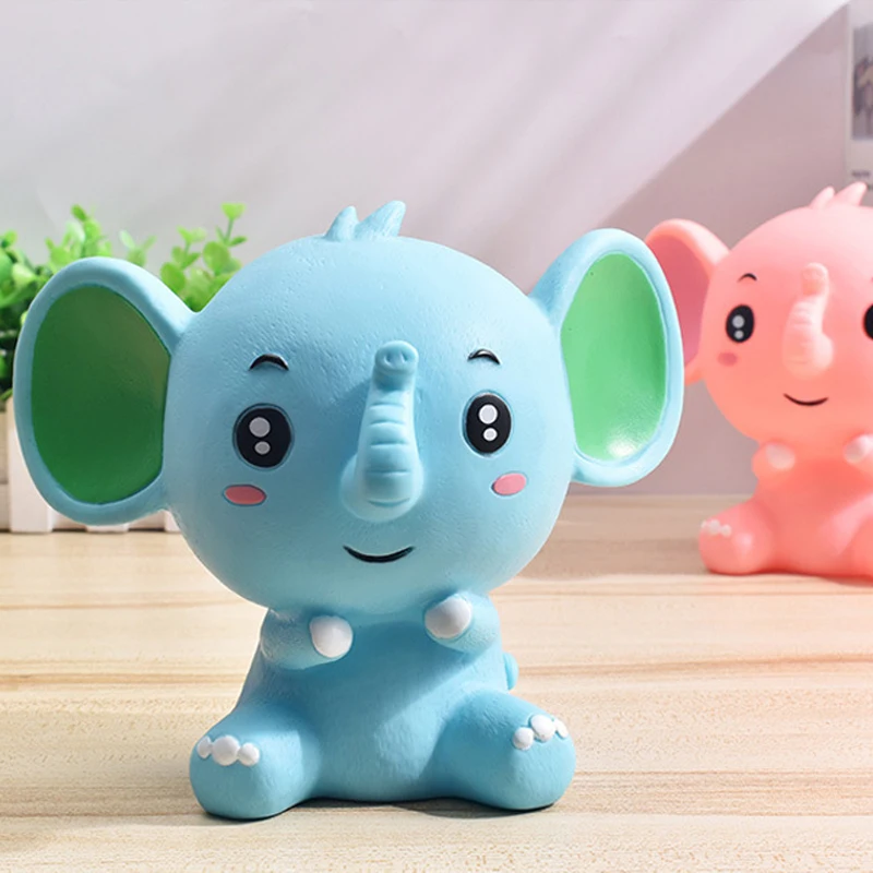 Детская копилка со слоном Противоударная детский подарок мультяшная виниловая