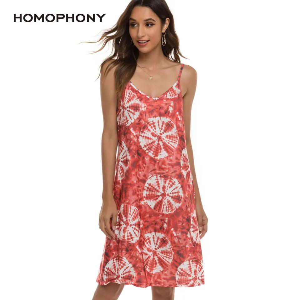 

HOMOPHONY, летнее женское платье с принтом в стиле бохо, сексуальное женское пляжное платье на бретельках, богемная пляжная одежда, мини-платье, ...