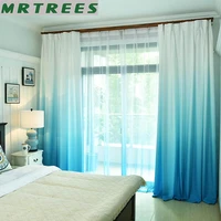 mrtrees gradient blackout window curtains for living room kitchen modern tulle for bedroom curtain fabric drapes