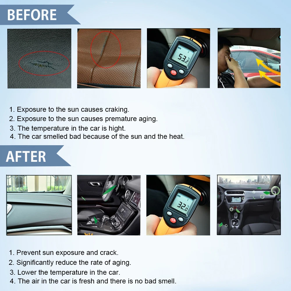 

Collapsible Car Windshield Sunshade Front Rear Window Sun Shade Cover Protector Anti UV Visor For Land Rover RangeRover Sport