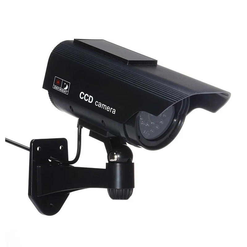 Fake Security Camera - Heavy Duty Night Vision Look Solar Power (Black) | Безопасность и защита