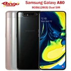 Оригинальный телефон Samsung Galaxy A80, 4G, Android, телефон с восьмиядерным процессором Snapdragon, экран 6,7 дюйма, две SIM-карты, всплывающая камера 48 МП и 8 Мп, 8 ГБ и 128 ГБ, NFC