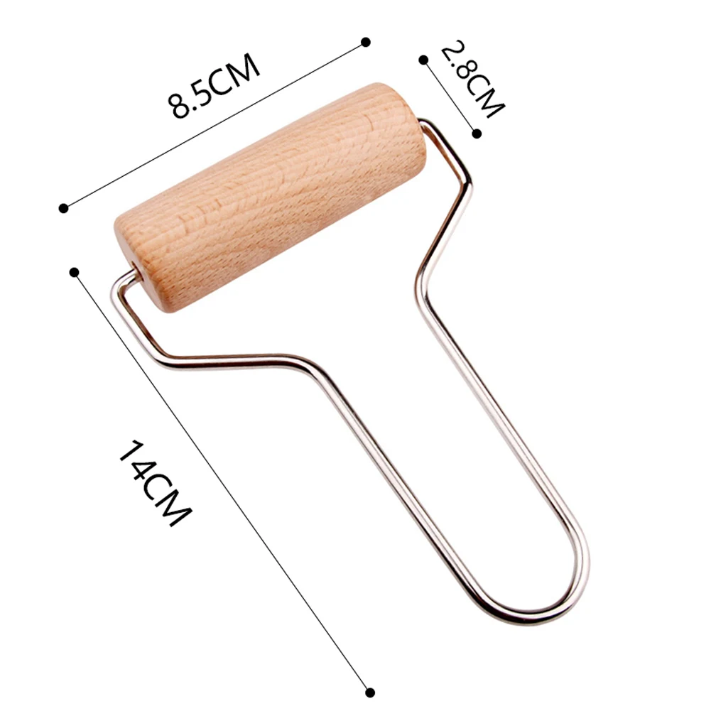 Kitchen Sculpey Craft Arts Ceramics Rolling Tool Manual Polymer Stainless Steel Ergonomic Useful Practical Handle Wood Stamping | Дом и сад