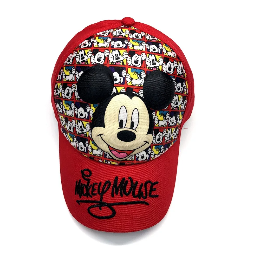 3D уши Микки детская Солнцезащитная Шляпка женская Snapback летняя кепка-бейсболка