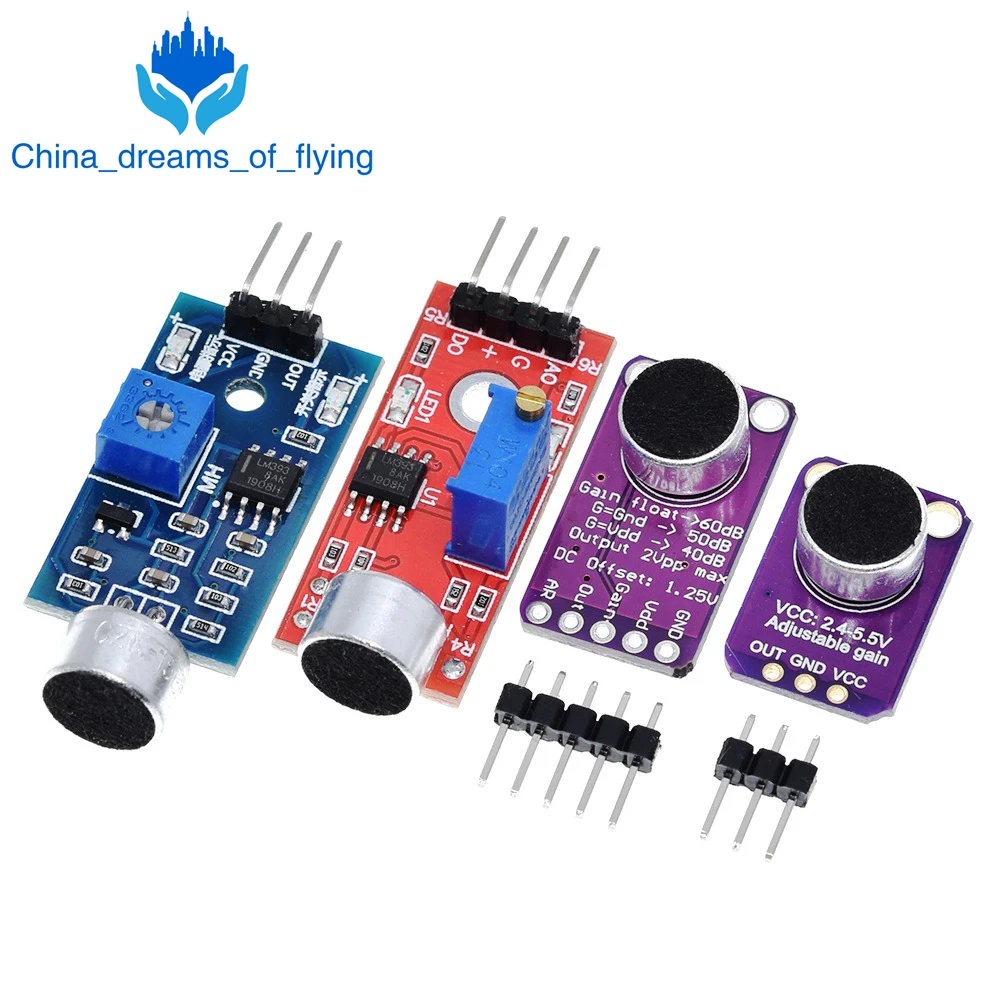 Продажи Звуковой Модуль датчика Датчик звукового контроля MAX4466 MAX9814switch