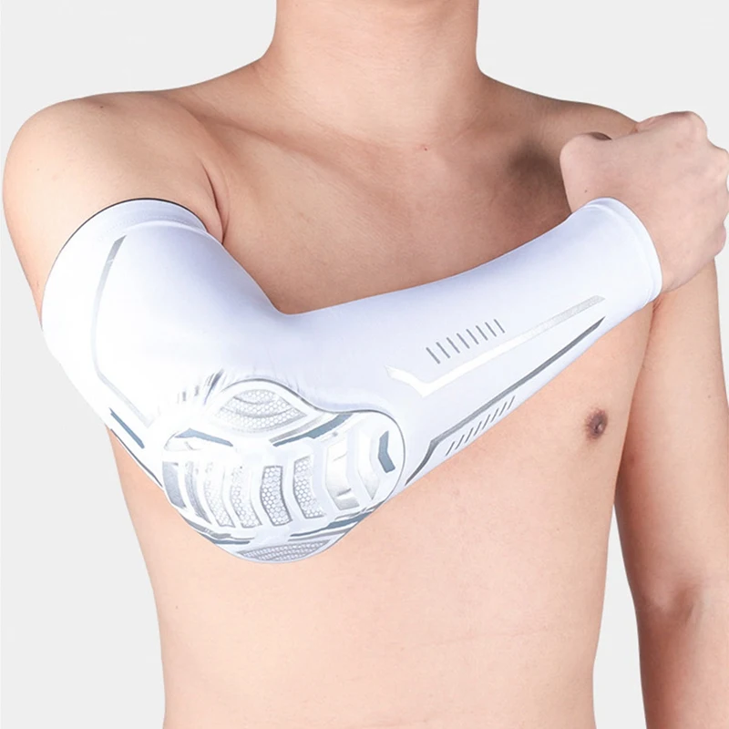 

1PCS Arm Sleeve Armband Elbow Support Basketball Arm Sleeve Breathable Football Safety Sport Elbow Pad Brace Protector Knee pads