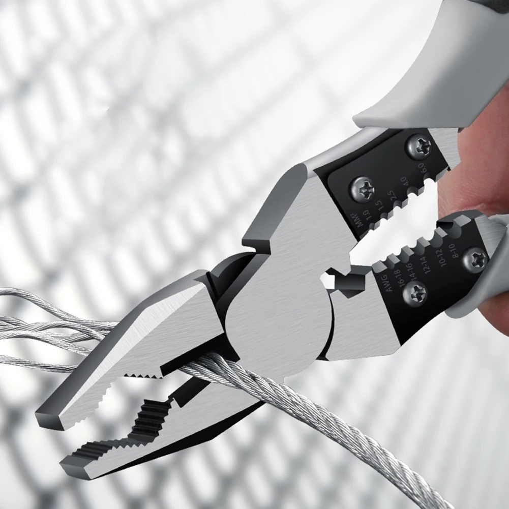 

Universal 9 Inch Multi-function Wire Cutters/ Labor-saving Vise Industrial Grade Stripping Crimping Cutting Winding Clamping