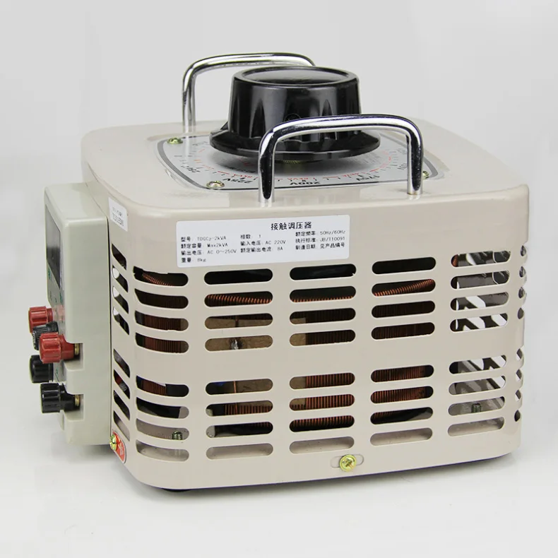Однофазный регулятор напряжения вход 220 В 2000 Вт variac регулируемый TDGC2 2 кВА выход 0