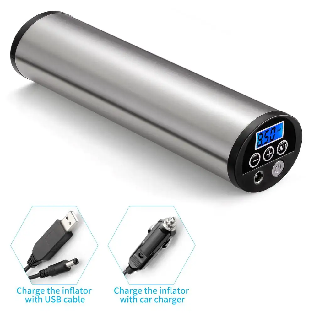 Автомобильный надувной насос для автомобильных шин мини электрический манометр