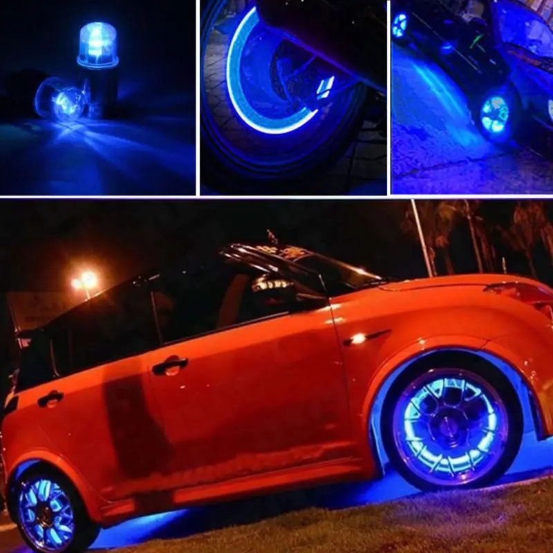 Велосипедный светодиодный светильник колпачок клапана для шины велосипедный