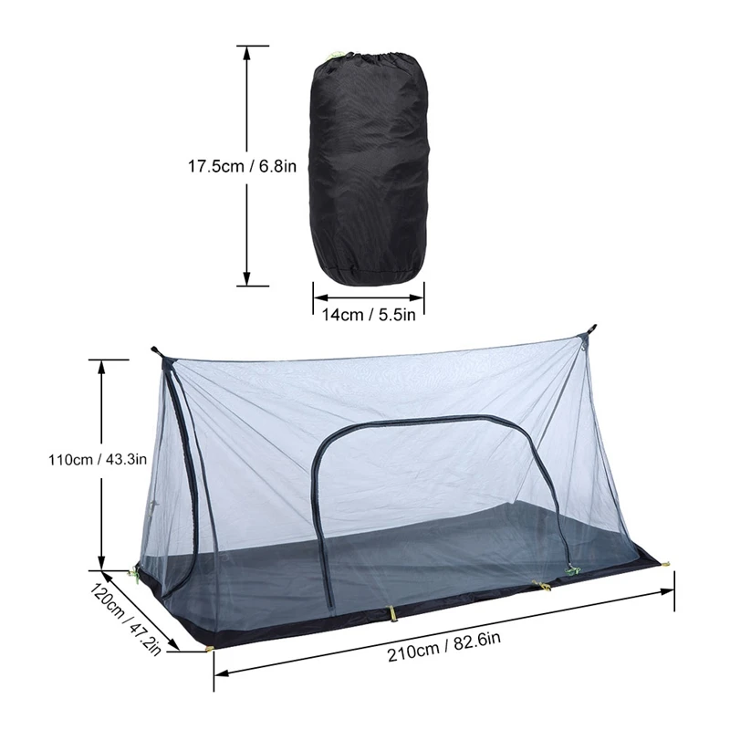 

Ultralight Summer Mesh Tent 1-2 Person Outdoor Camping Tent Repellent Net Tent Beach Mesh Tents