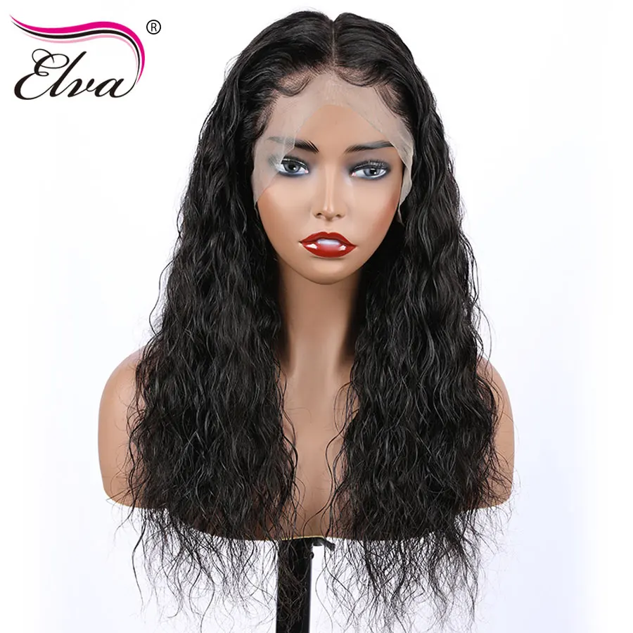 360 кружевных фронтальных париков для черных женщин Elva волосы предварительно - Фото №1