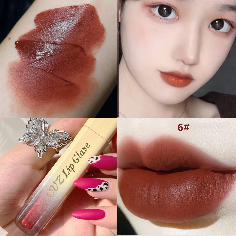 Помада с сыром бархатная матовая глазурная губная помада натуральный стойкий