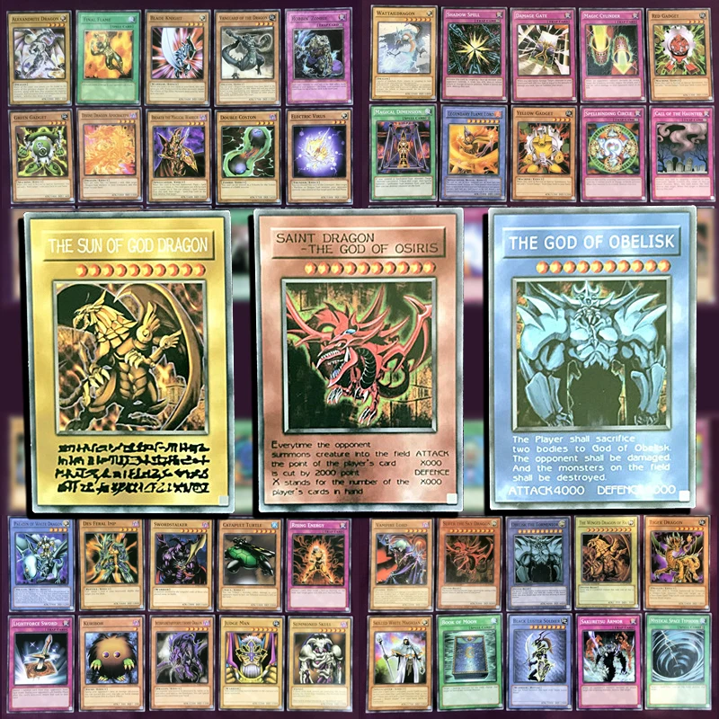 66 шт./кор. Yu Gi Oh! Египетский Бог английская игровая коллекция карт Yugioh карта Божья
