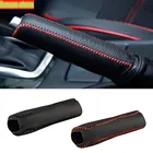 Кожаный чехол для ручного тормоза, аксессуары для салона автомобиля Kia K2 2011 2012 2013 2015, аксессуары для руля автомобиля