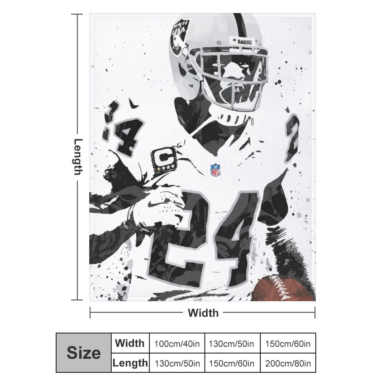 

Blanket 24 Charles Woodson Ultra Soft Micro Fleece Cozy Lightweight Microfiber Flannel All Season Living Room Bedroom Vertical