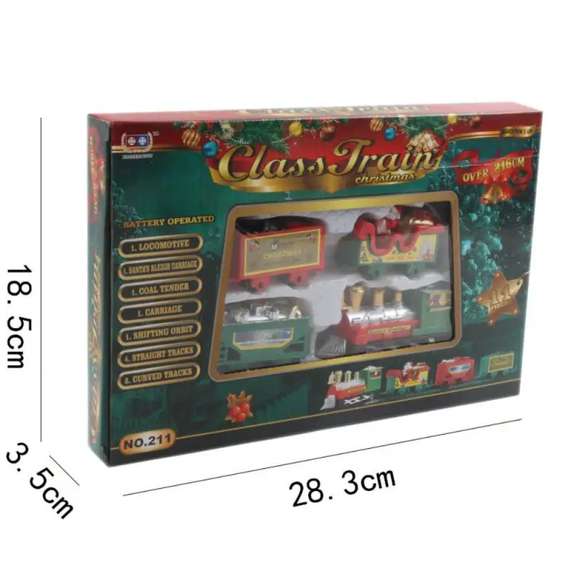 

Electric Toy Railway Train Christmas Electric Rail Car Train Toy Racing Road Transportation Building Toys Railway Toys Xmas gift