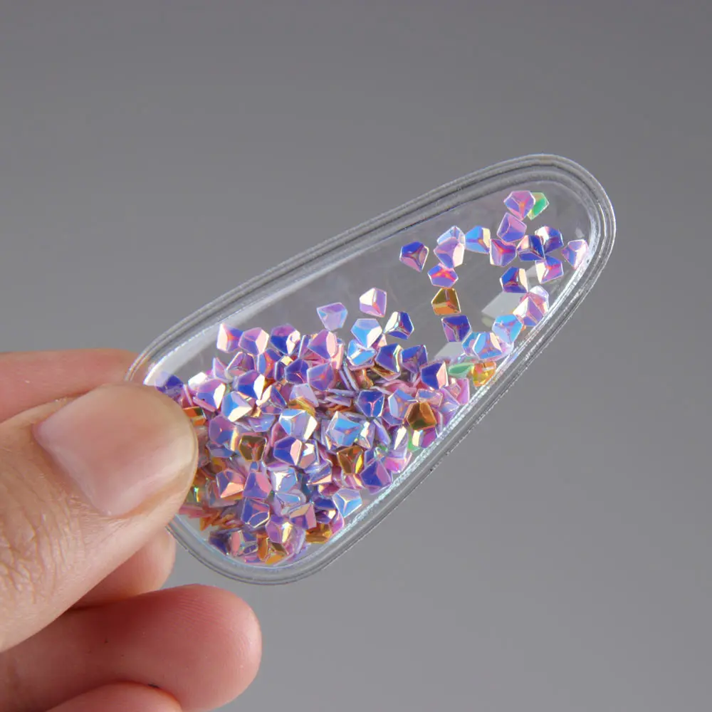 IBOWS 5 шт. прозрачные аппликации с Красочные Блестки Жемчуг Сердце Звезда для DIY