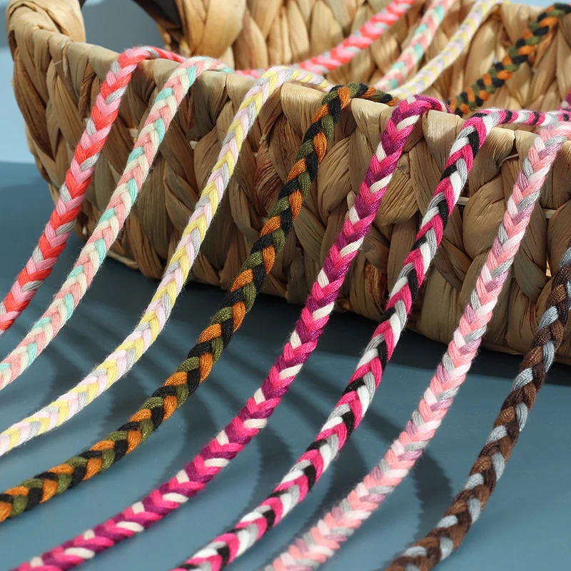 Плетеная веревка с 3 прядями плоская декоративная сделай сам для талии