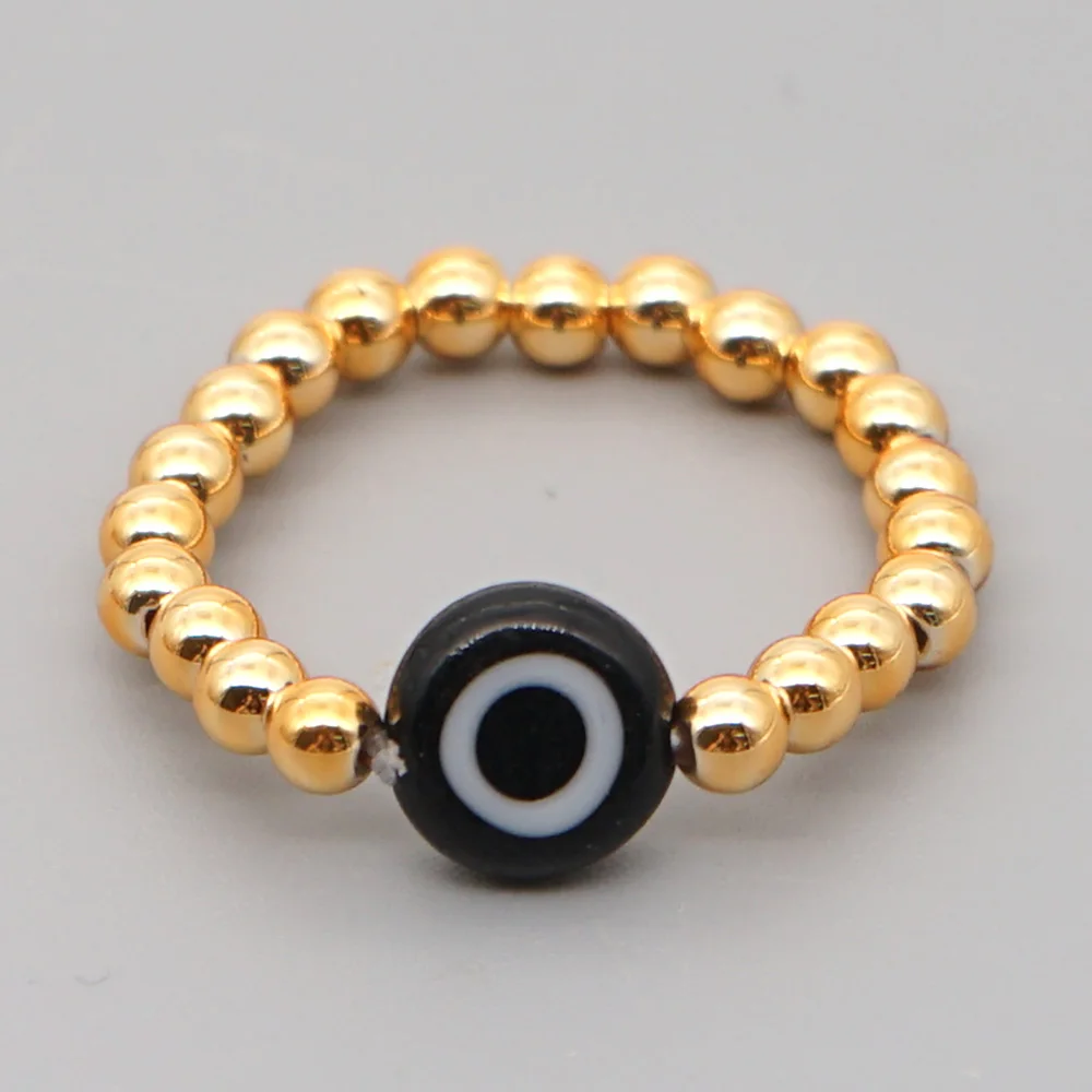 Go2Boho кольца для женщин сглаза эластичное кольцо на палец золотого цвета Anillos