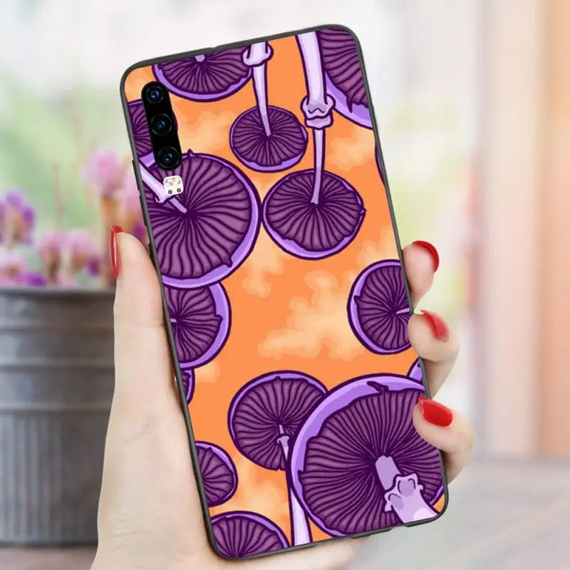 

Weird Trippy Mushroom Psychedelic Phone Case For Huawei P9 P10 P20 P30 Pro Lite smart Mate 10 Lite 20 Y5 Y6 Y7 2018 2019