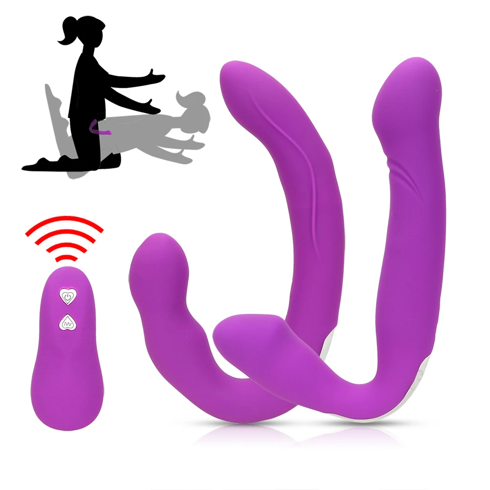 Dildo Vibrator Lesbian Strap on Double Penetration Clitoris Stimulator Sex Toys for Woman Strapless Strapon Anus Massage |