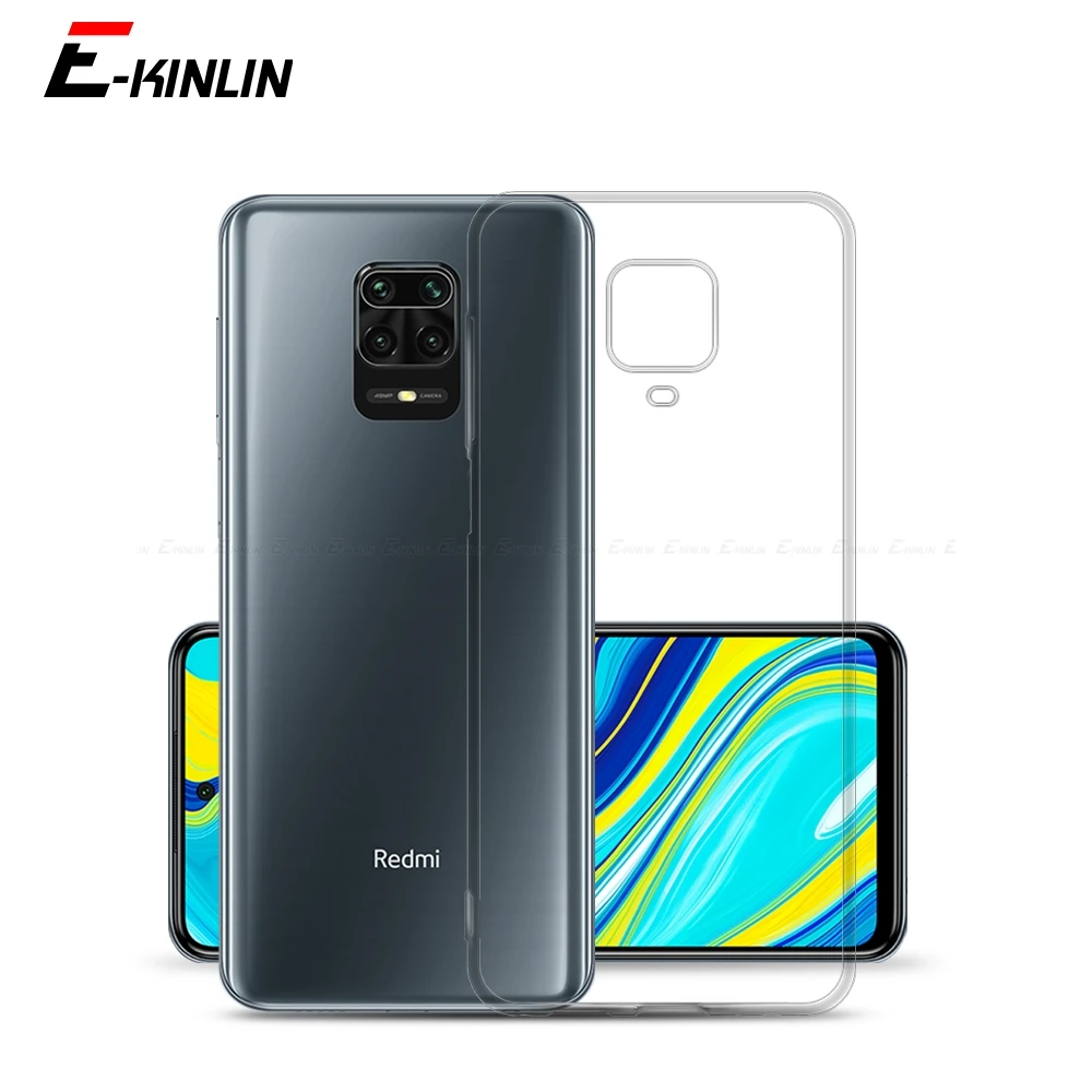 Силиконовый чехол для телефона Xiaomi Redmi Note 10T 10 10S 5 6 9 9T Prime 9S 7 7S 8 8T Pro Max Plus прозрачный