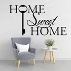 Художественный дом, милые ключи для дома, любовь, Украшение стен из ПВХ, аксессуары, Декор для дома гостиной, наклейка для спальни, Настенная роспись WL189