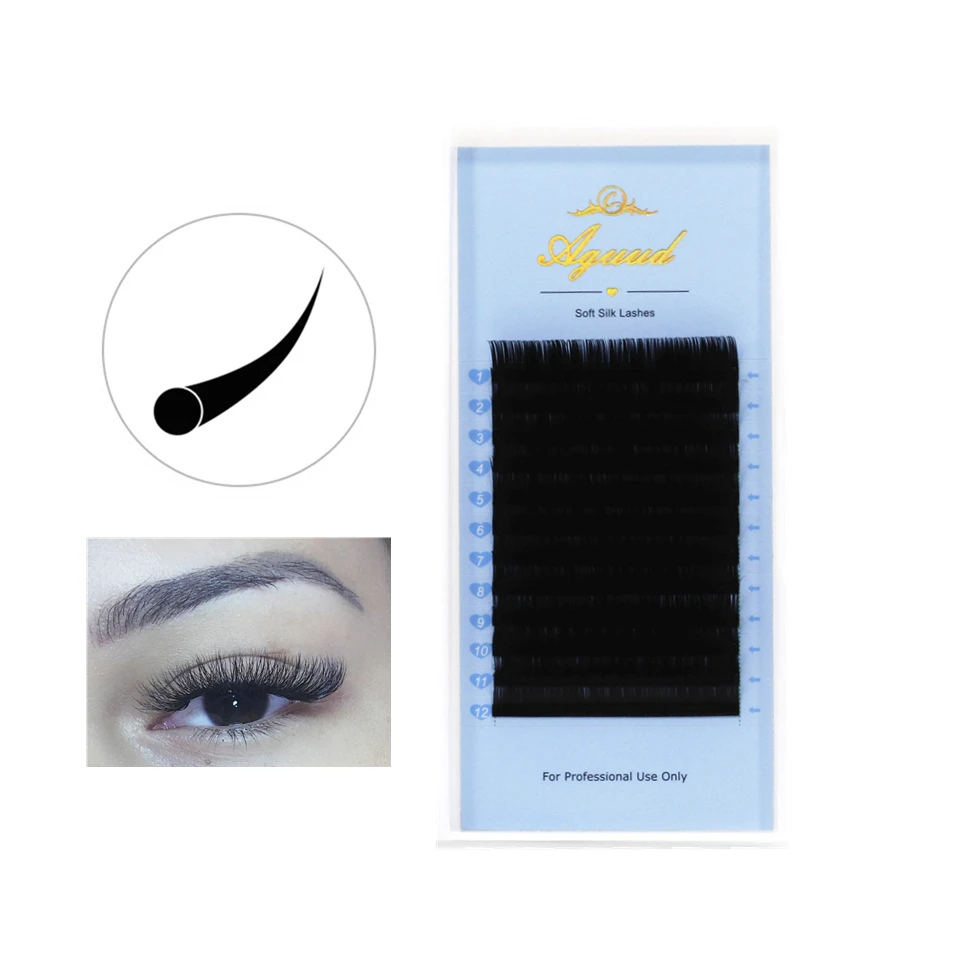 AGUUD ресница ручной работы наращивание индивидуальных ресниц 0 03 20 мм толщина для