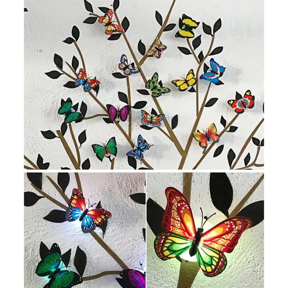 

LED Night Light Butterfly LED Night Light Lamp with Colorful Changing Home living kid room bedroom decor Stickers Color light