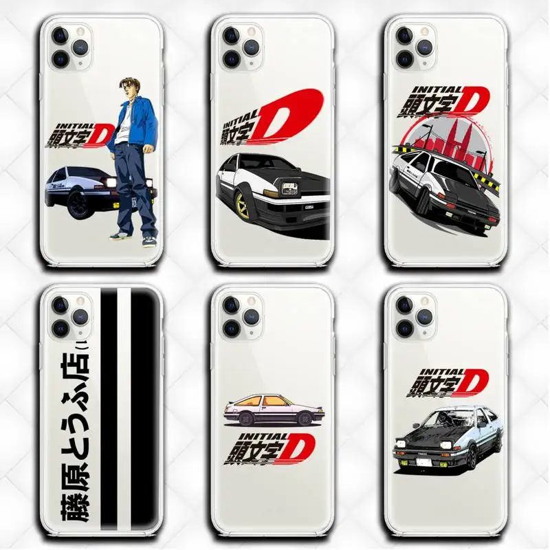 

jdm tokyo drift initial d Phone Case clear for iphone 12 pro max mini 11 pro XS MAX 8 7 6 6S Plus X 5S SE 2020 XR cover