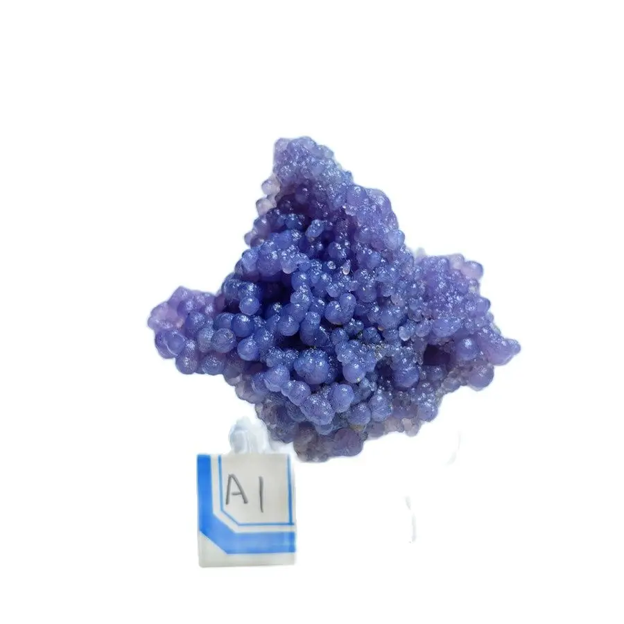 

Purple Grape Agate Mineral Specimen Natural Crystal Stone Aquarium Decoration