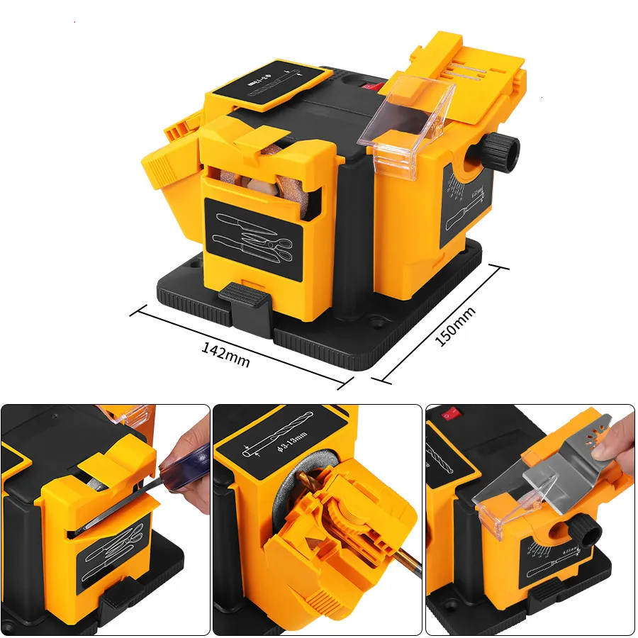 Hot Sale 96W 3in1 Multifunction Sharpener Household Grinding Tool Drill For Knife Twist HSS Scissor Chisel | Инструменты