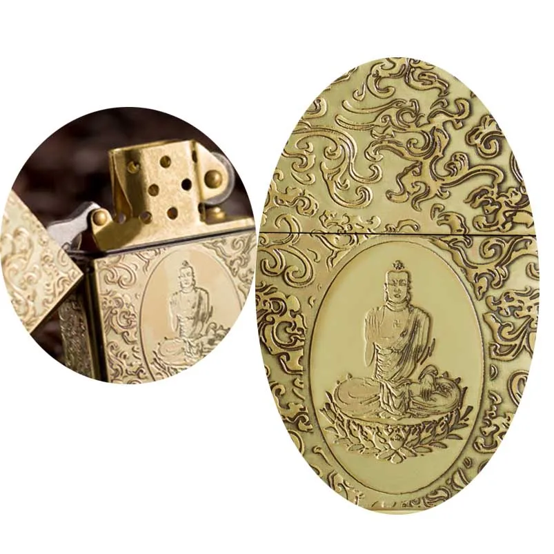 

Lighter Genuine Windproof Customized Armor Shield Xiangyun Buddha Waterproof Men' For Boyfriend