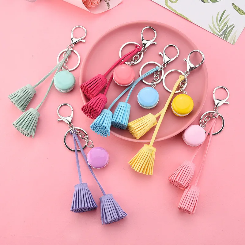 Милый торт с длинной кисточкой брелок для автомобиля сумка висячий кулон