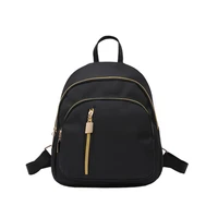 womens backpack waterproof nylon mini backpack black female bag for school small zipper travel bags girl