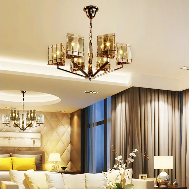 

Nordic postmodern simple chandelier creative personality art living room bedroom designer led Branch Lighting