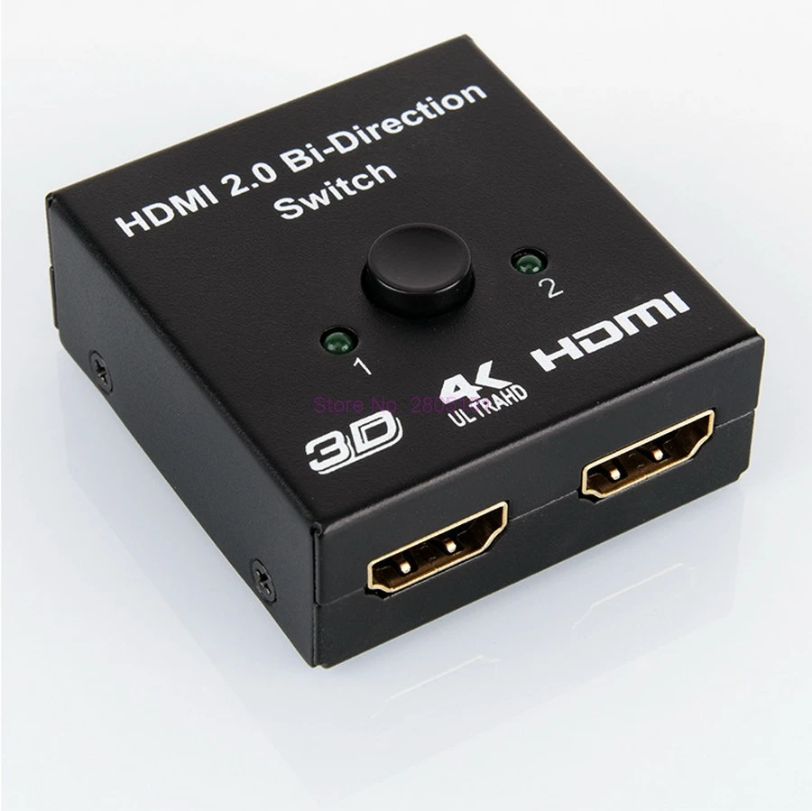 Dhl или fedex 100 шт. HDMI 2 0 двухнаправленный переключатель 1080P 3D 4K * 2K 2X1 1X2 сплиттер для DVD