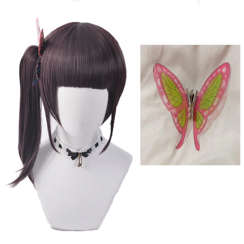 

Anime Comic Demon Slayer Kimetsu no Yaiba Cosplay Wigs Tsuyuri Kanawo Cosplay Wig Synthetic Wig Cosplay Accessories Ponytail