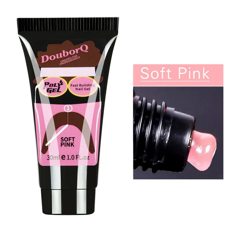 

30ml Poly UV Nail Gel Nail Art Transparent Camouflage Color Fibre Glass Hard Jelly Quick Building Nail Extension Acrylic Gel