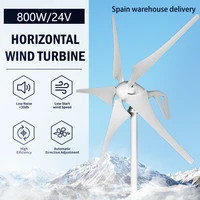 ce 600w 800w 1000w new energy horizontal wind turbine generator free mppt controller 12v 24v 48v 3 5 blades small windmill