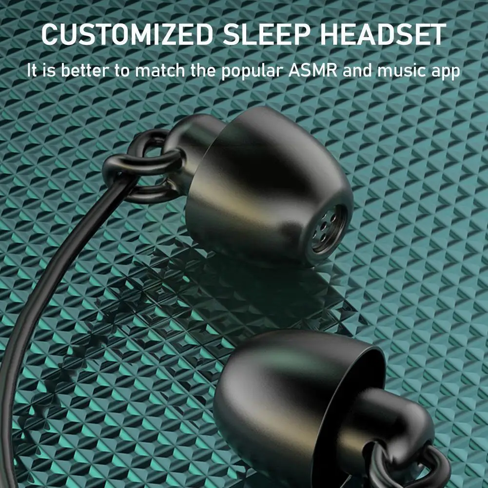 

3.5mm AUX Universal Compatible In-ear Sleep Headset Headset Reduction Sound Noise Soft HIFI Headset Sleep Silicone Stereo S L6Q0